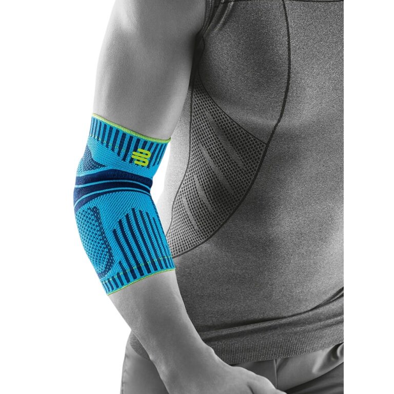 Bauerfeind Ellenbogenbandage Sports Elbow Support (leicht, komfortabel) riverablau - 1 Stück