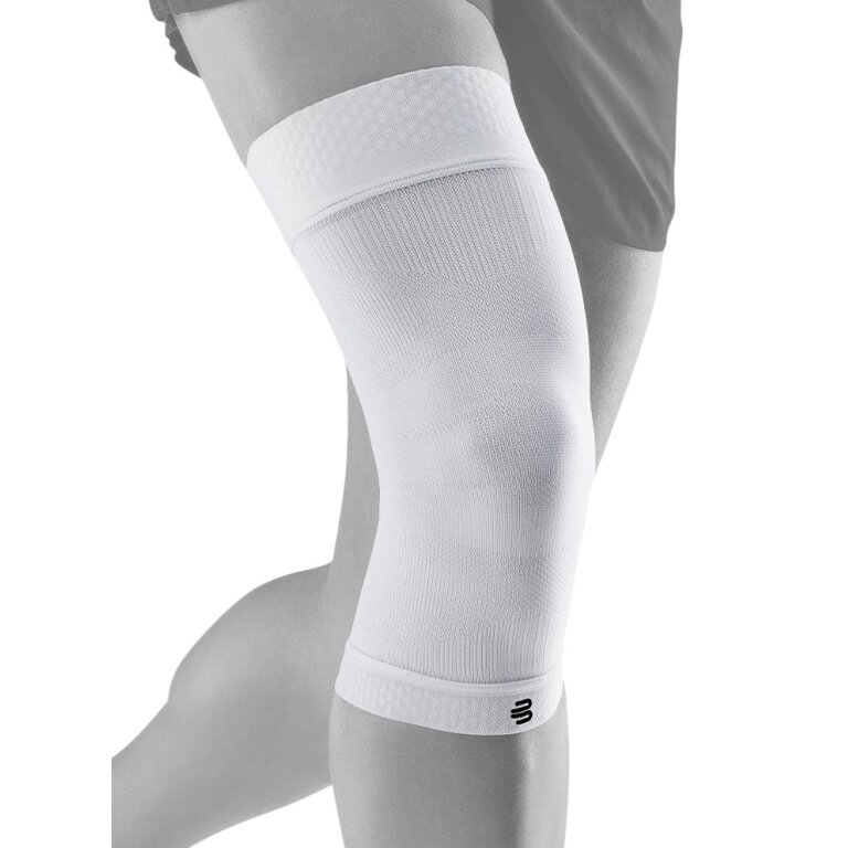 Bauerfeind Kniebandage Sports Compression Knee Support (Moderate Kompression) weiss - 1 Stück