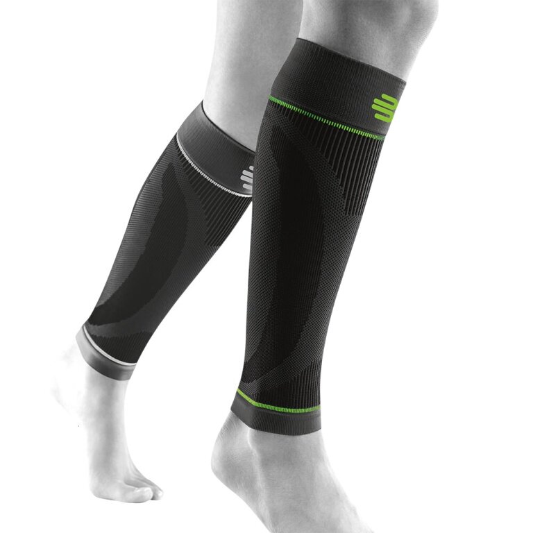 Bauerfeind Sports Waden Kompressionsstulpen Compression Lower Leg Sleeves Long schwarz - 2 Stück