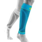 Bauerfeind Sports Waden Kompressionsstulpen Compression Lower Leg Sleeves Long riverablau - 2 Stück