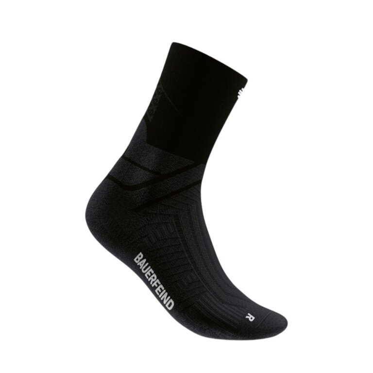 Bauerfeind Laufsocken Run Performance Compression Mid Cut schwarz Damen - 1 Paar