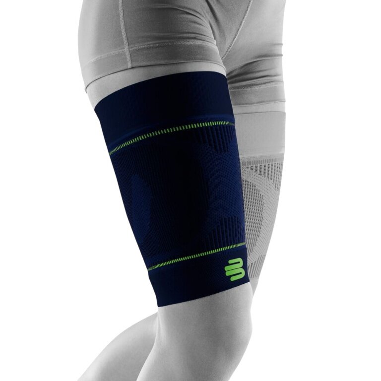 Bauerfeind Sports Oberschenkelbandage Compression Sleeves Upper Leg Long - navyblau - 2 Stück