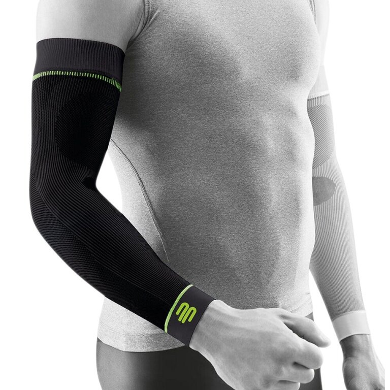 Bauerfeind Armbandage Sports Compression Arm Sleeves Short (leicht, komfortabel) schwarz - 2 Stück