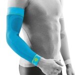 Bauerfeind Armbandage Sports Compression Arm Sleeves Short (leicht, komfortabel) riverablau - 2 Stück