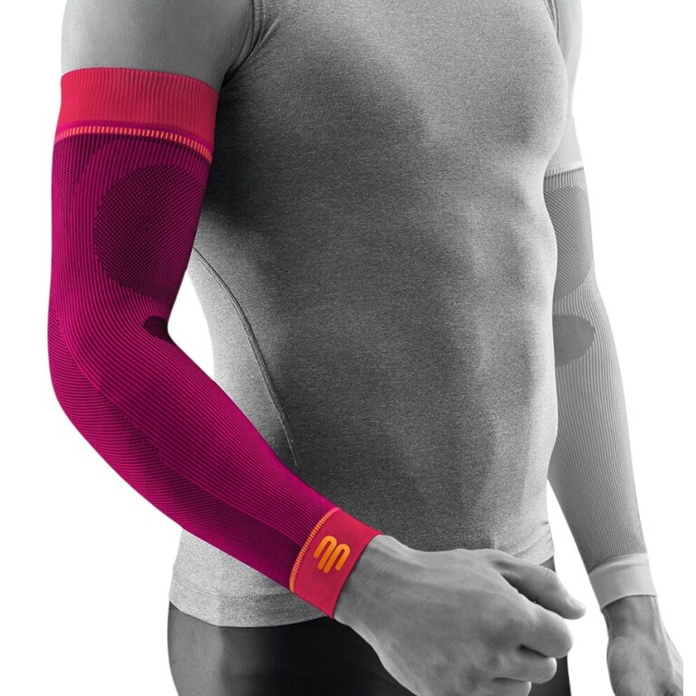 Bauerfeind Armbandage Sports Compression Arm Sleeves Short (leicht, komfortabel) pink - 2 Stück