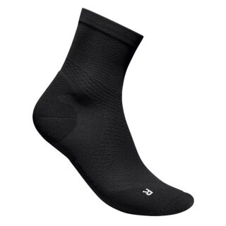 Bauerfeind Sportsocke Run Ultralight Mid Cut (Kompressionssocke) schwarz Herren - 1 Paar