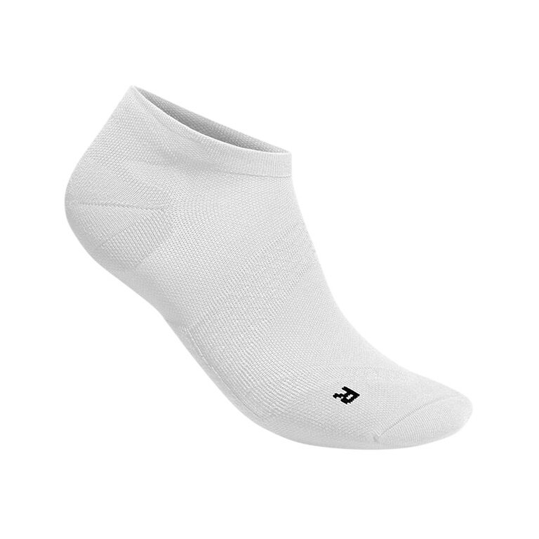 Bauerfeind Sportsocke Run Ultralight Low Cut (Kompressionssocke) weiss Herren - 1 Paar