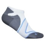 Bauerfeind Sportsocke Run Performance Low Cut (Kompressionssocke) weiss/blau Herren - 1 Paar