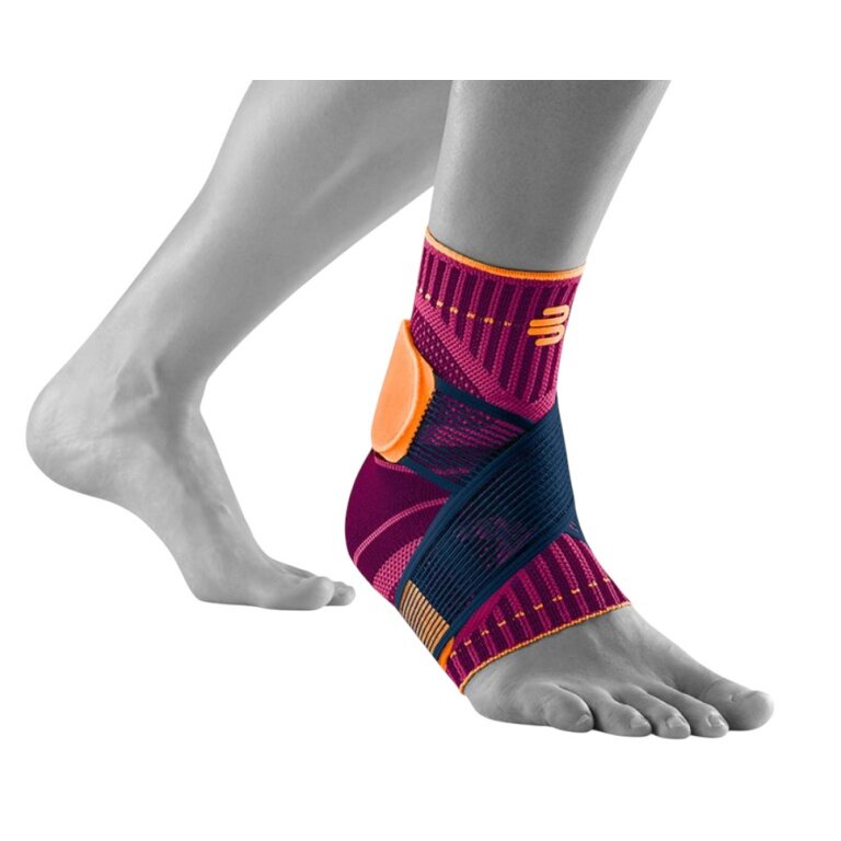 Bauerfeind Sprunggelenkbandage Sports Ankle Support links pink - 1 Stück