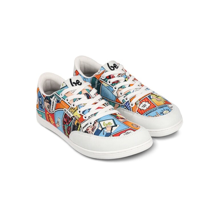 Be Lenka Barfussschuhe Sneaker Rebound (flexible Sohle, pures Barfußgefühl) Comics bunt