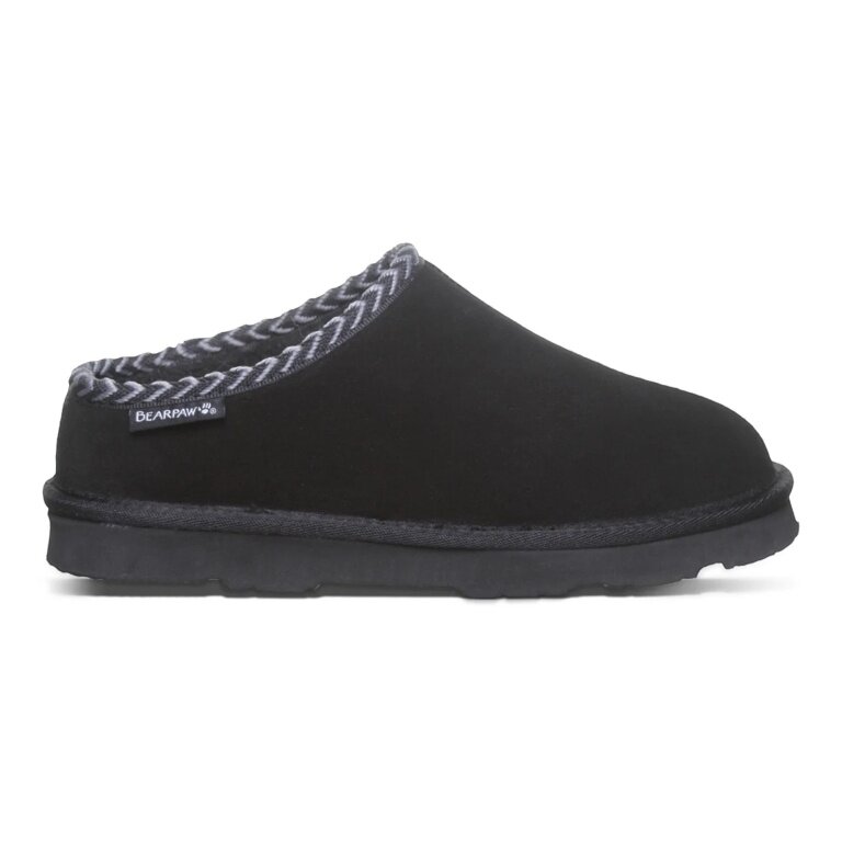 Bearpaw Hausschuhe Tabitha (Veloursleder) schwarz Damen