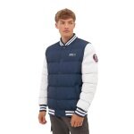 Bench Winter-Steppjacke Reggie (100% Polyester) navyblau/weiss Herren