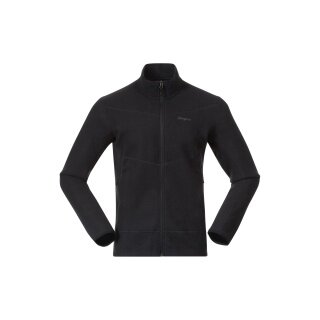 Bergans Fleecejacke Rabot Merino Midlayer (Merinomix) schwarz Herren