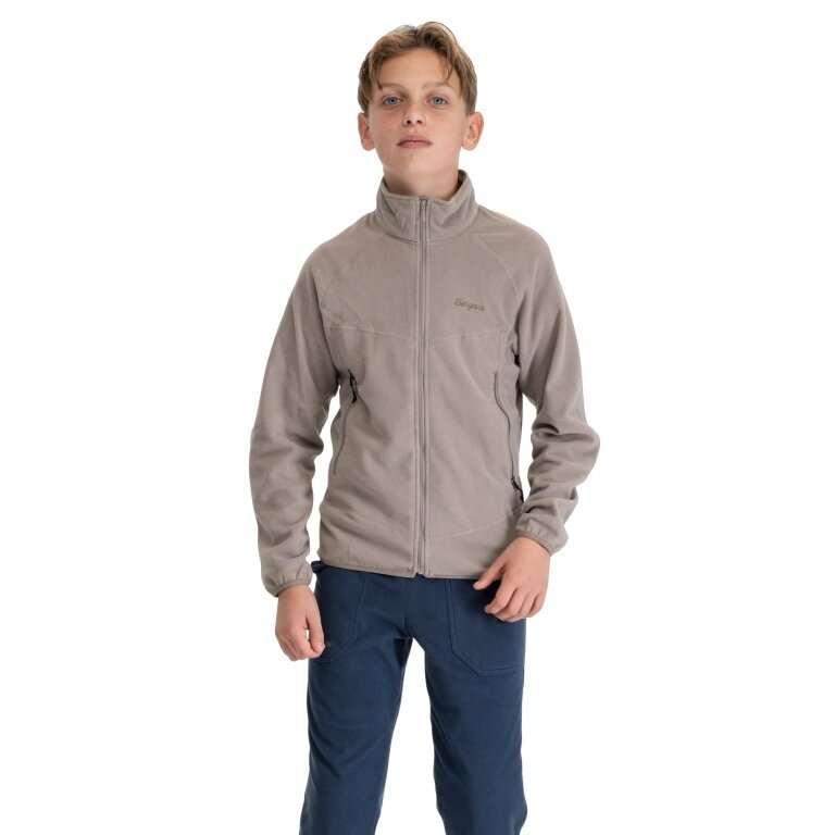 Bergans Fleecejacke Junior Fleece Midlayer Jacket (warm) taupebraun Kinder