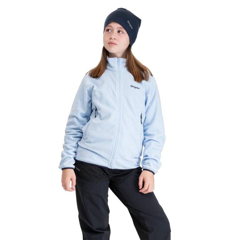 Bergans Fleecejacke Junior Fleece Midlayer Jacket (warm) hellblau Kinder
