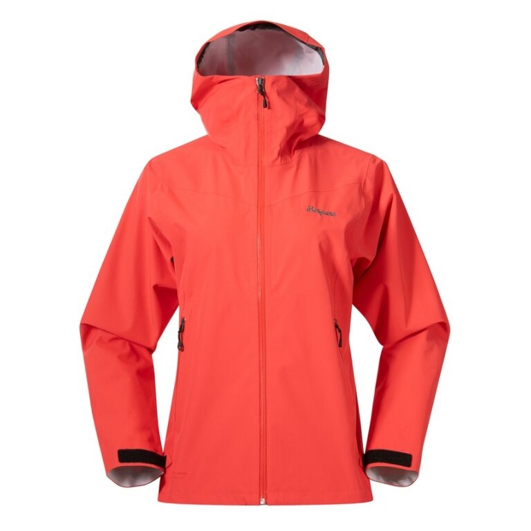 Bergans Regenjacke Essentials 2.5L Shell (Regenjacke, wasserdicht, winddicht) rot Damen
