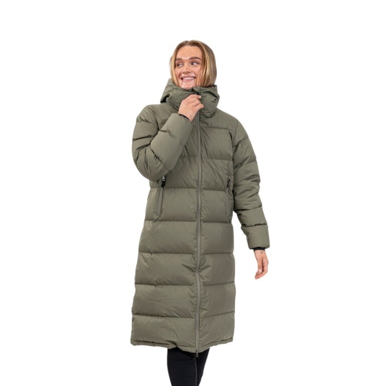 Bergans Winter-Daunenmantel Urban Down Long Coat (wärmeisolierung) grün Damen