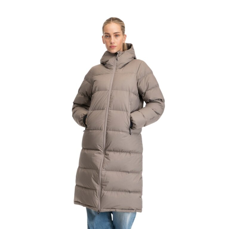 Bergans Winter-Daunenmantel Urban Down Long Coat (wärmeisolierung) grau Damen
