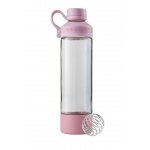 BlenderBottle Trinkflasche Mantra Glas (ClearSip-Trinköffnung aus Glas und mit Schraubverschluss) 600ml pink