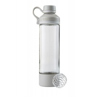 BlenderBottle Trinkflasche Mantra Glass 600ml weiss/grau