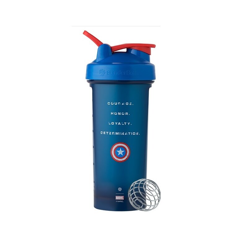 BlenderBottle Trinkflasche Classic Loop Pro Marvel Captain America 820ml blau