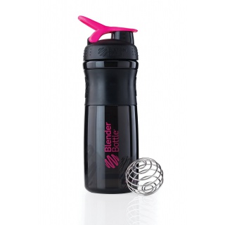 BlenderBottle Trinkflasche Sportmixer Grip 820ml schwarz/pink