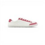 Blusun Barfussschuhe Sneaker BLSN-500W (Glattleder/Veloursleder, flexible Sohle) weiss/rosa Damen