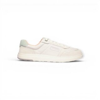 Blusun Barfussschuhe Sneaker BLSN-600+W (Glattleder/Veloursleder) weiss/grün Damen