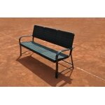 Carrington Tennisbank (wetterfest) schwarz 1,60 x 0,73 x 0,77 m