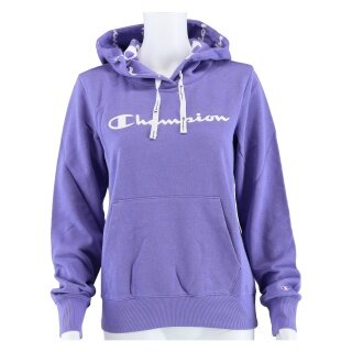 Champion Kapuzenpullover (Hoodie ungefüttert) American Classic Logo violett Damen
