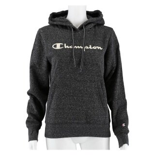 Champion Hoodie Sweatshirt Big Logo Print (gefüttert) dunkelgrau Damen