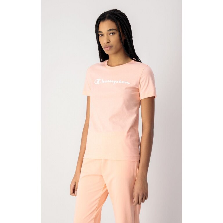 Berri Gesprekelijk mei Champion Shirt (Baumwolle) Big Logo-Print rosa Damen online bestellen