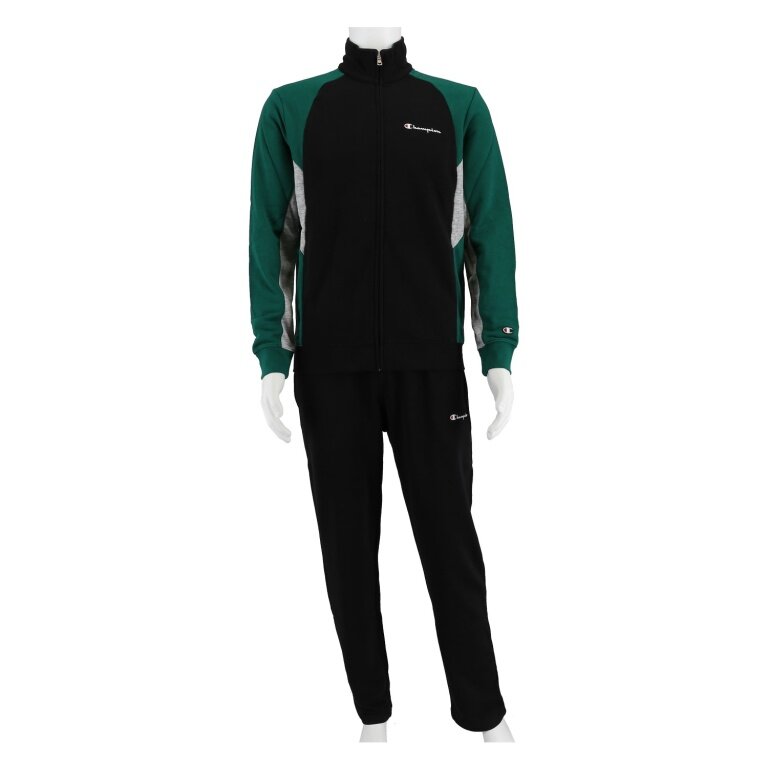 Champion Trainingsanzug Schriftzug ( Jacke & Hose ) dunkelgrün/schwarz Herren