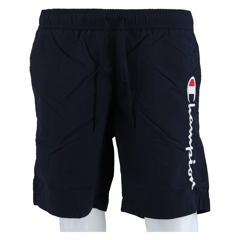 Champion Freizeithose (mit Innennetz) Short mit Logo-Schriftzug navyblau Herren