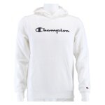 Champion Kapuzenpullover Hoodie Big Logo Print (gefüttert) weiss Kinder