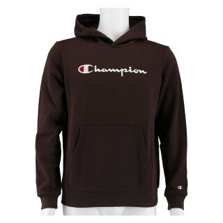 Champion Kapuzenpullover (Fleece-Hoodie) Big Logo Print dunkelbraun Jungen