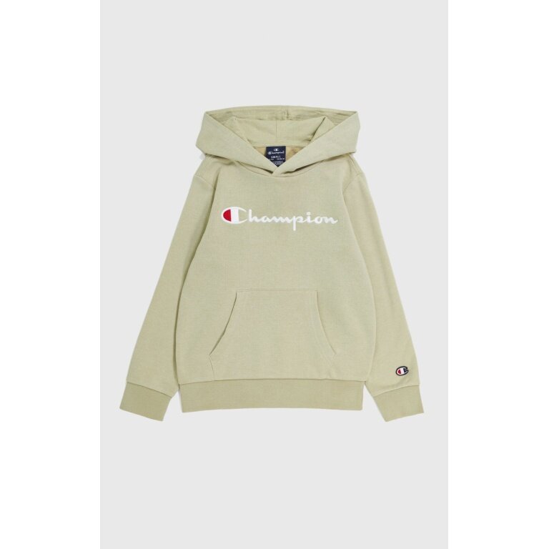 Champion Kapuzenpullover (Baumwoll-Hoodie) Big Logo beige Kinder
