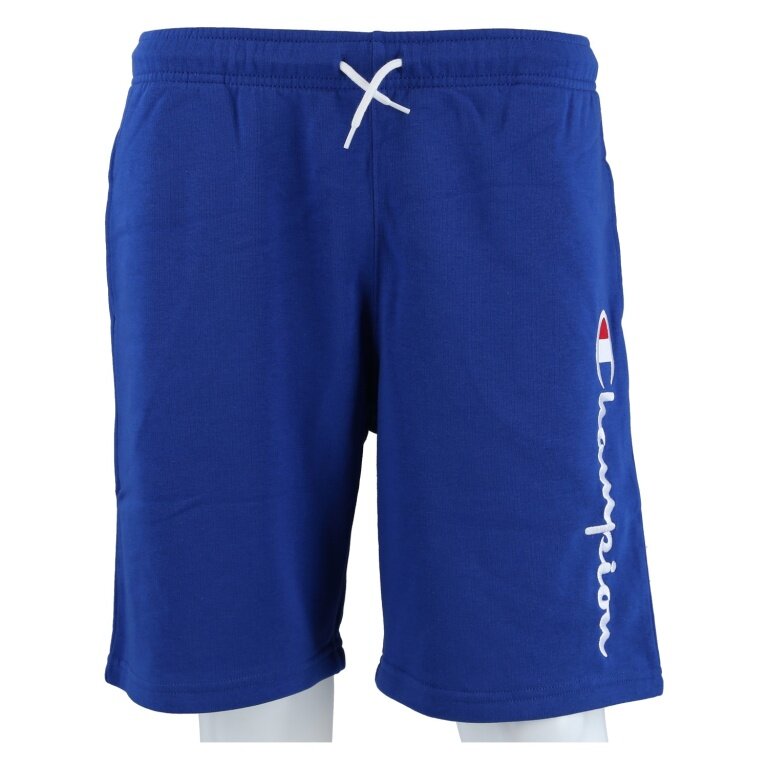 Champion Freizeithose (Baumwolle) Bermuda mit Logo-Schriftzug kurz royalblau Jungen