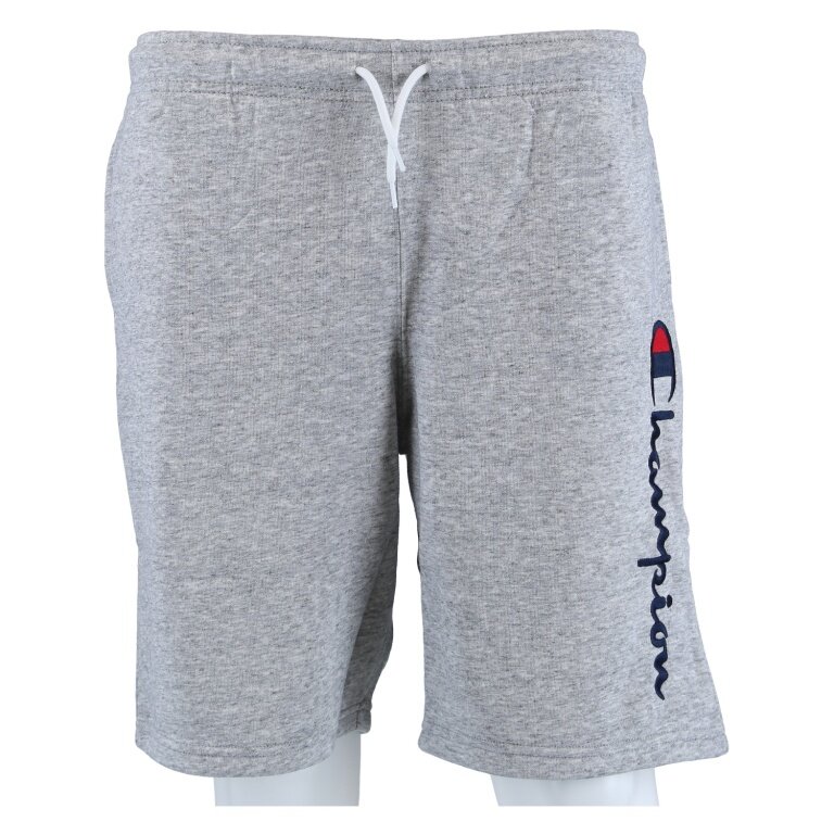 Champion Freizeithose (Baumwolle) Bermuda mit Logo-Schriftzug kurz hellgrau Jungen