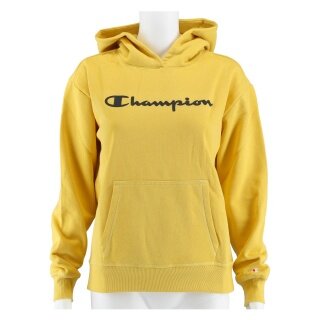 Champion Kapuzenpullover Hoodie Big Logo (gefüttert) gelb Mädchen