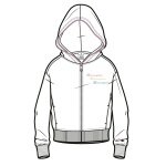 Champion Kapuzenpullover Hoodie Fullzip (Baumwolle) weiss Mädchen