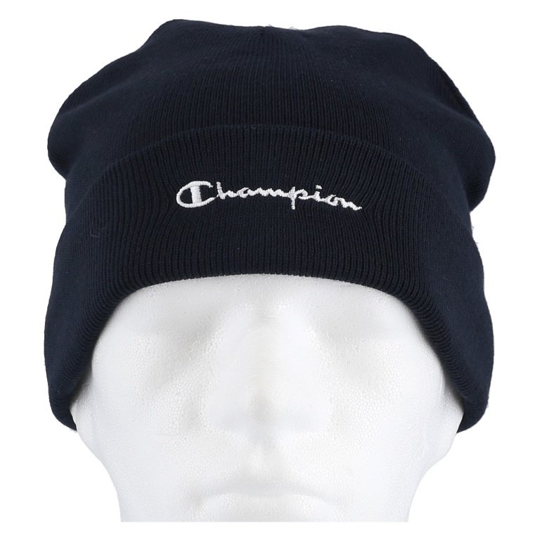 Champion Mütze (Beanie) Legacy Knit mit Schriftzug navy Kinder 1er