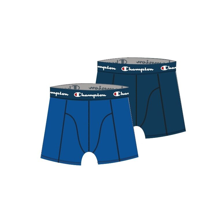 Champion Boxershort (Baumwolle) Unterwäsche blau/navyblau Herren - 2er Pack