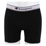 Champion Boxershort (Baumwolle) Unterwäsche mit weissem Bund schwarz Herren - 2er Pack
