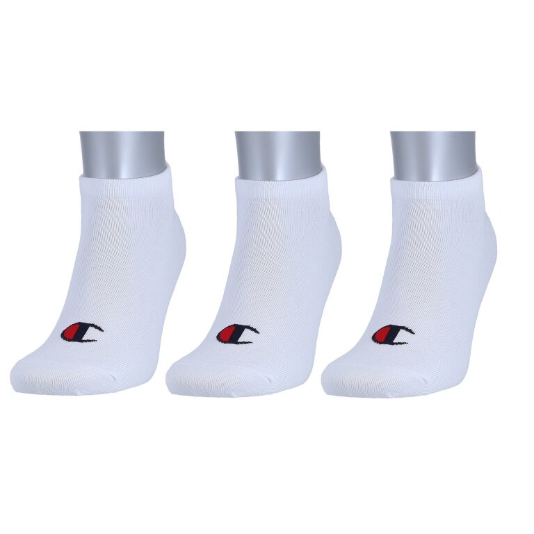 Champion Tennissocken (Baumwolle) Sneaker Schriftzug-Print weiss Herren - 3 Paar