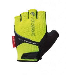 Chiba Fahrrad Handschuhe Gel Premium neongelb/schwarz