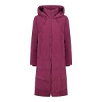 CMP Wintermantel Coat Fix Hood (Glanzeffekt, wattiert, warm) rubinrot Damen