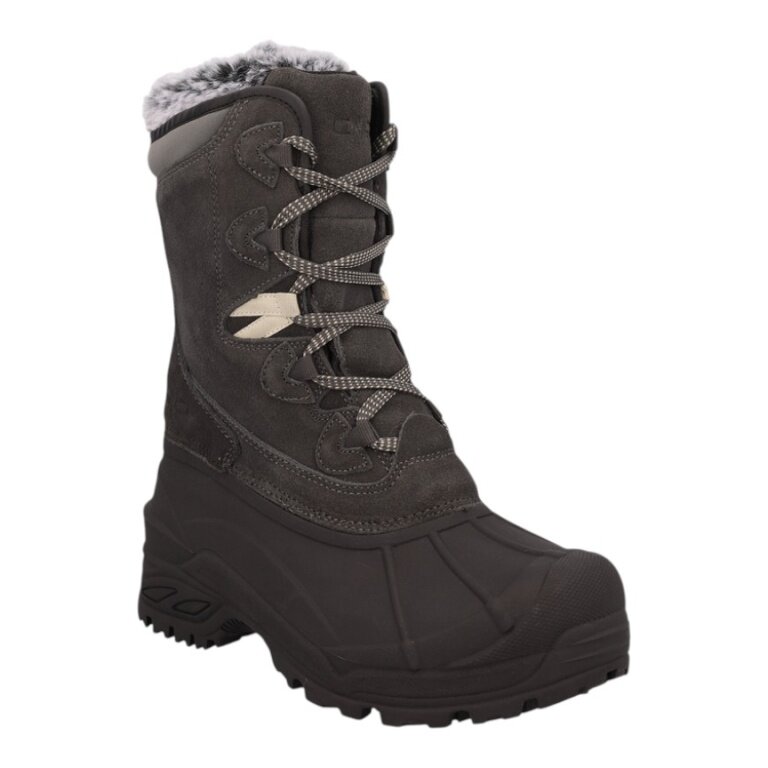 CMP Winterstiefel Borhea WP Snow (Wildleder, mit Innenfutter, wasserdicht) schwarz/dunkelgrau Damen