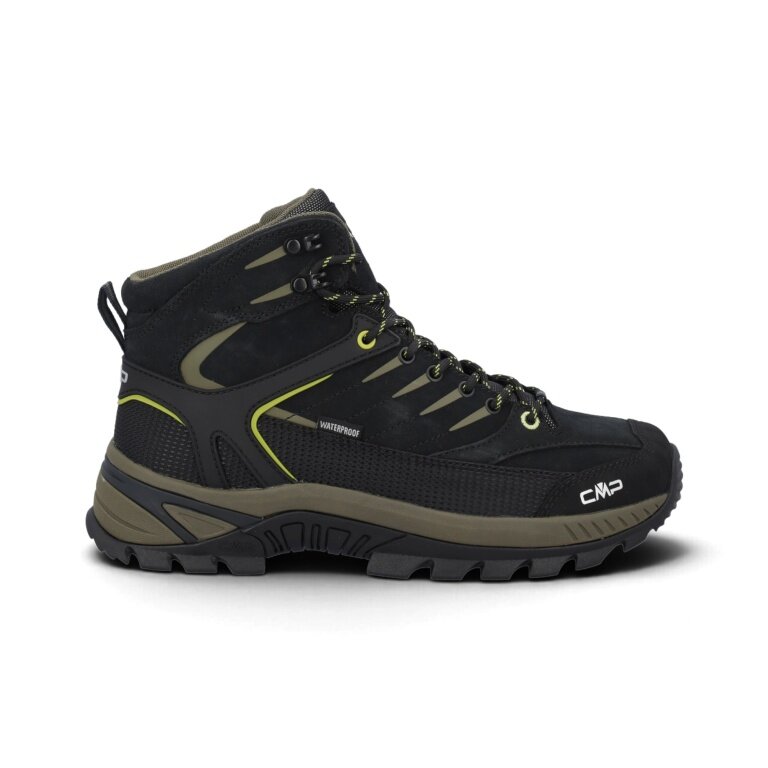 CMP Wanderschuhe Rigel 2.0 MID Trekking WP (wasserdicht) schwarz/olivgrün Herren