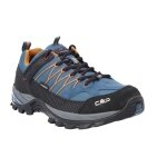 CMP Wanderschuhe Rigel Low WP (Trekking, wasserdicht) oceanblau/orange Herren